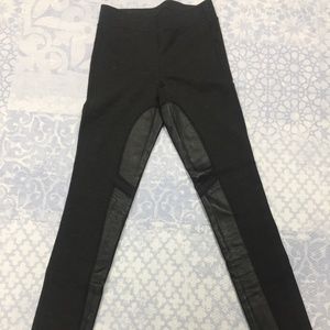 Theory Leggings with leather